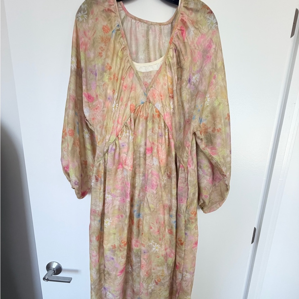 Floral Multicolor Women's Dress